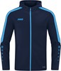 JAKO 6823 Jas Met Kap Power - Marine/Hemelsblauw - 3XL afbeelding