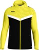 JAKO 6824D Jas Met Kap Iconic Dames - Zwart/Zachtgeel - 42 afbeelding