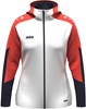 JAKO 6870D Jas Met Kap Dames - Wit/Koraal/Marine - L (42/44) afbeelding