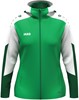 JAKO 6870D Jas Met Kap Dames - Groen/Wit/Donkergroen - XL (46/48) afbeelding