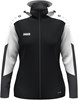 JAKO 6870D Jas Met Kap Dames - Zwart/Wit/Antraciet - L (42/44) afbeelding