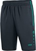 JAKO 8595 Trainingsshort Active - Antraciet/Turkoois - XXL afbeelding