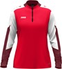 JAKO 8670D Ziptop Dynamic Dames - Rood/Wit/Donkerrood - L (42/44) afbeelding
