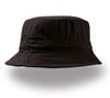 Atlantis - Bucket Hat - Hoed - Vissershoedje - Dames en heren - Katoen - Zwart - S/M