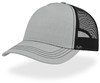 Atlantis AT426 Rapper Canvas Cap Recycled - Grey/Black - One Size afbeelding