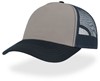 Atlantis AT426 Rapper Canvas Cap Recycled - Grey/Navy - One Size