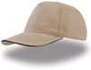 Atlantis AT500 Start Five Sandwich Cap - Khaki/Navy - One Size afbeelding