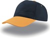 Atlantis AT502 Start Five Cap - Navy/Yellow - One Size afbeelding
