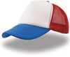 Atlantis AT505 Rapper Cap - White/Red/Royal - One Size afbeelding