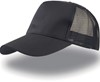 Atlantis AT511 Rapper Cotton Cap - Black/Black - One Size afbeelding