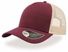 Atlantis AT511 Rapper Cotton Cap - Burgundy/Stone - One Size