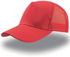 Atlantis AT511 Rapper Cotton Cap - Red/Red - One Size afbeelding