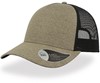 Atlantis AT524 Rapper Melange Cap - Khaki - One Size