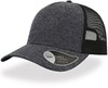 Atlantis AT524 Rapper Melange Cap - Navy - One Size afbeelding