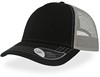 Atlantis AT527 Rapper Canvas Cap - Black/Grey - One Size afbeelding