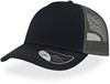 Atlantis AT527 Rapper Canvas Cap - Navy/Dark-Grey - One Size afbeelding