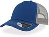 Atlantis AT527 Rapper Canvas Cap - Royal/Grey - One Size afbeelding