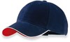 Atlantis AT602 Pilot Piping Sandwich Cap - Navy/White/Red - One Size afbeelding