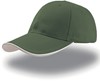 Atlantis AT609 Zoom Piping Sandwich Cap - Bottle-Green/White/Khaki - One Size afbeelding