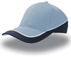 Atlantis AT615 Racing Cap - Light-Blue/Navy - One Size afbeelding