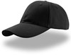 Atlantis AT616 Liberty Six Buckle Cap - Black - One Size afbeelding
