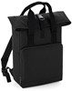 Atlantis BG118 Twin Handle Roll-Top Backpack - Black - 28 x 38 x 12 cm afbeelding