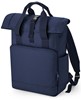 Atlantis BG118L Recycled Twin Handle Roll-Top Laptop Backpack - Navy-Dusk - 30 x 44 x 14 cm afbeelding