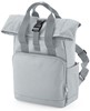 Atlantis BG118S Recycled Mini Twin Handle Roll-Top Backpack - Light-Grey - 23 x 32 x 11 cm afbeelding