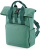 Atlantis BG118S Recycled Mini Twin Handle Roll-Top Backpack - Sage-Green - 23 x 32 x 11 cm afbeelding