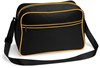 Atlantis BG14 Retro Shoulder Bag - Black/Gold - 40 x 28 x 18 cm afbeelding