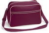 Atlantis BG14 Retro Shoulder Bag - Burgundy/Sand - 40 x 28 x 18 cm afbeelding