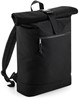 Atlantis BG286 Recycled Roll-Top Backpack - Black - 32 x 44 x 13 cm afbeelding