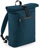 Atlantis BG286 Recycled Roll-Top Backpack - Petrol - 32 x 44 x 13 cm afbeelding
