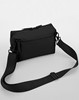 Atlantis BG334 Matte PU Cross Body Bag - Black - 20 x 15 x 6 cm