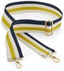 Atlantis BG765 Boutique Adjustable Bag Strap - Navy/Oyster/Yellow - 127 x 5 cm afbeelding