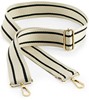 Atlantis BG765 Boutique Adjustable Bag Strap - Oyster/Black - 127 x 5 cm afbeelding