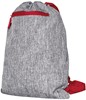 Bags2GO BS15391 Gymsac - Miami - Grey-Melange/Red - 43 x 34 cm afbeelding