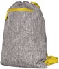 Bags2GO BS15391 Gymsac - Miami - Grey-Melange/Yellow - 43 x 34 cm afbeelding