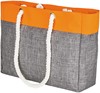 Bags2GO BS18095 Tote Bag - San Diego - Grey-Melange/Neon-Orange - 44 x 33 x 16 cm afbeelding