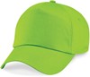 Beechfield CB10 Original 5 Panel Cap - Lime Green - One Size afbeelding