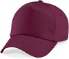 Beechfield CB10B Junior Original 5 Panel Cap - Burgundy - One Size afbeelding