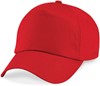 Beechfield CB10B Junior Original 5 Panel Cap - Classic Red - One Size afbeelding