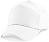 Beechfield CB10B Junior Original 5 Panel Cap - White - One Size afbeelding