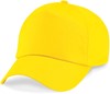 Beechfield CB10B Junior Original 5 Panel Cap - Yellow - One Size afbeelding