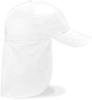Beechfield CB11b Junior Legionnaire Style Cap - White - One Size afbeelding