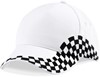 Beechfield CB159 Grand Prix Cap - White - One Size afbeelding