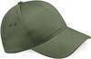 Beechfield CB15 Ultimate 5 Panel Cap - Olive Green - One Size afbeelding