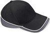 Beechfield CB171 Teamwear Competition Cap - Black/Graphite Grey/White - One Size afbeelding