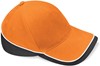 Beechfield CB171 Teamwear Competition Cap - Orange/Black/White - One Size afbeelding
