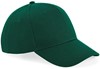 Beechfield CB18 Ultimate 6 Panel Cap - Bottle Green - One Size afbeelding